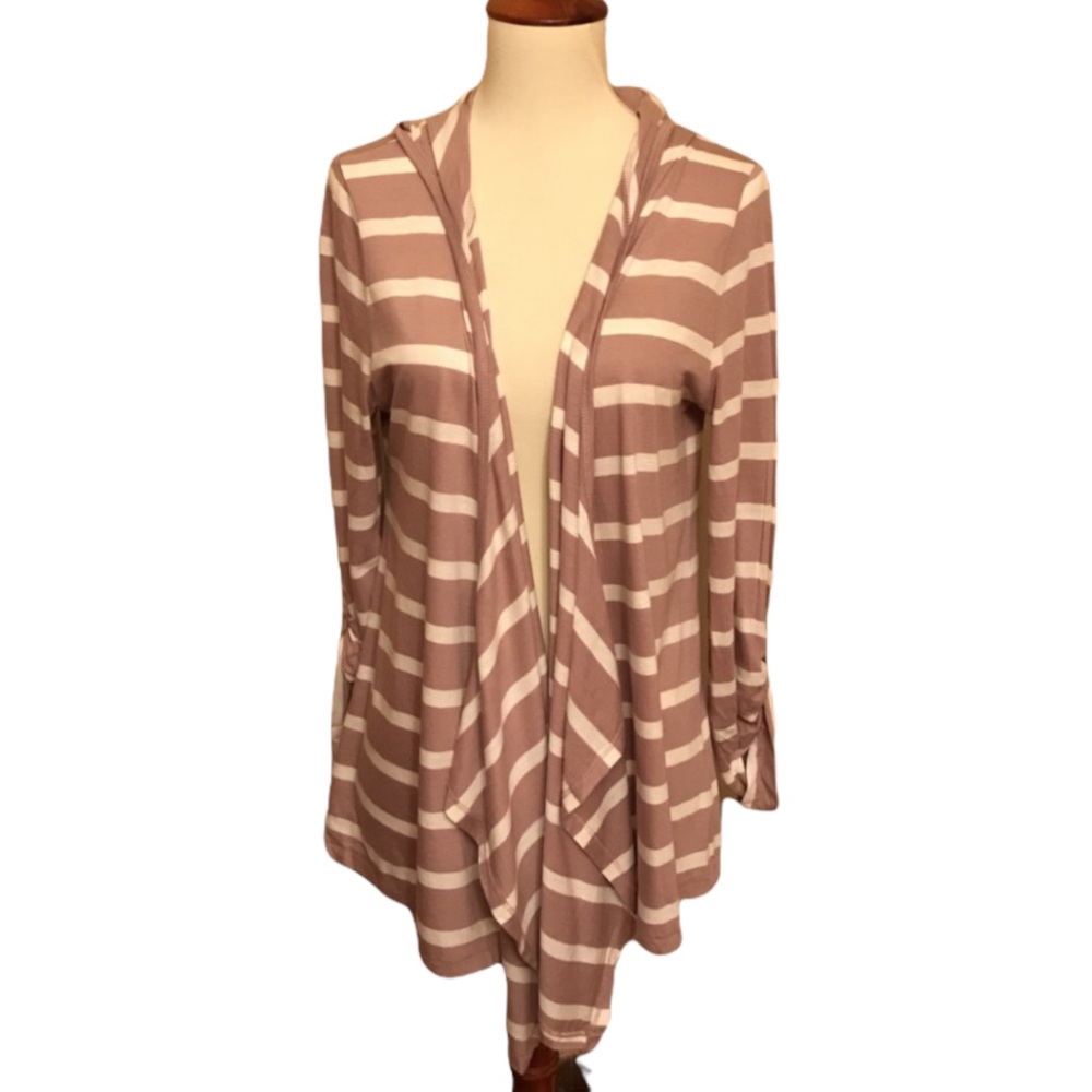 LOFT Open Cascading Hooded Top Adjustable …